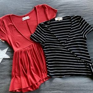 UO ribbed top bundle